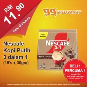 99 Speedmart Promotion: Grocery Deals - Buy 1 Free 1 Nescafe | Until 7 May 2026