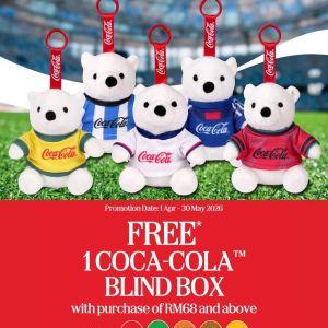 Coca-Cola Promotion: Shopee Blind Box Giveaway - Free 1 Blind Box with RM68 Spend | 1 Apr - 30 May 2026