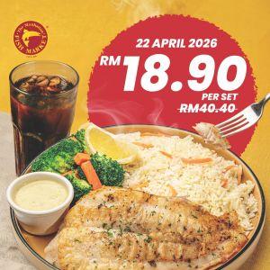 The Manhattan FISH MARKET Promotion: Grilled Dory Set - RM18.90 Only | April 2026