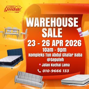 Goodnite Warehouse Sale: Quality Mattresses & Furniture - Find Your Perfect Match | 23-26 April 2026