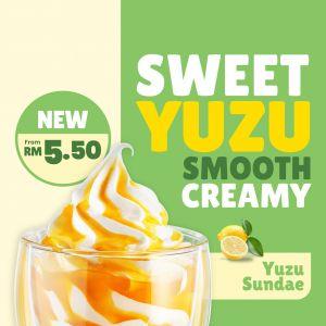 Marrybrown Ice Cream: New Yuzu Sundae - From RM5.50