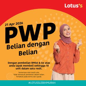 Lotus's PWP Promotion: Health & Beauty Sale - Up to 50% OFF | 21 - 29 April 2026
