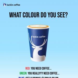 Luckin Coffee Wednesday Promotion: Luckin Day - 2 Drinks for RM12.99 | 22 April 2026