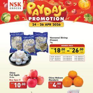 NSK Grocer Payday Promotion: Super Savings - Jasmine Rice RM16.99 | 24-26 April 2026