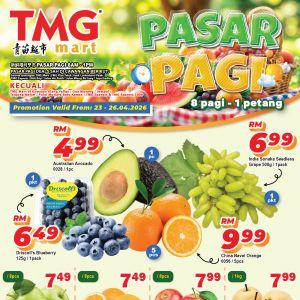 TMG Mart Promotion: Weekend Pasar Pagi - Fruits From RM2.49 | 23-26 Apr 2026