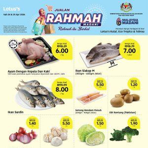 Lotus's Jualan Rahmah Promotion: Madani Deals in Johor - Grade C Eggs (30pcs) at RM6.00 | 24-25 April 2026