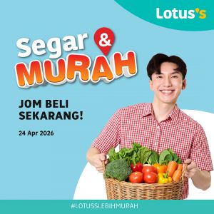 Lotus's Promotion: Segar & Murah - Buy 1 Free 1 Celina Pears | 24-28 Apr 2026