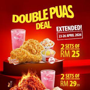 Richeese Factory Promotion: Double Puas Deal Extended - 2 Sets for RM25 | 23-26 Apr 2026