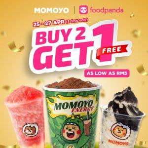 Momoyo FoodPanda Promotion: Buy 2 Get 1 Free - As Low As RM5 | 25-27 Apr 2026