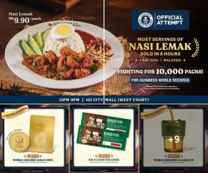 Oriental Kopi RM9.90 Nasi Lemak: Guinness World Record Attempt - Free Limited Edition Gold Coin & Vouchers | May 2026