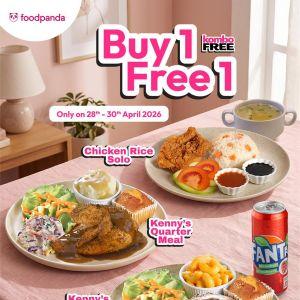 Kenny Rogers Roasters Promotion: Foodpanda Buy 1 Free 1 - Double the Goodness! | 28-30 April 2026