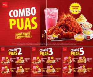 Richeese Factory Menu: Combo Puas - From RM19.49 | April 2026