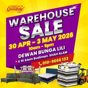 Goodnite Warehouse Sale: Quality Mattresses & Furniture Specials | 30 Apr - 3 May 2026