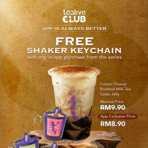 Tealive Promotion: Free Shaker Keychain & App Exclusive Prices