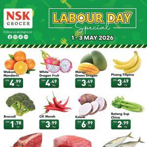 NSK Grocer Labour Day Promotion: Special Deals - Fresh Deals from RM1.78 | 1-3 May 2026