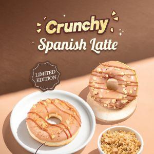 JCO Menu: Crunchy Spanish Latte Donut - Limited Edition Release