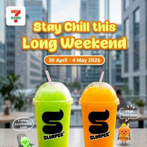 7 Eleven Promotion: Stay Chill Long Weekend - 22oz Slurpee at RM2.00 | 30 April - 4 May 2026