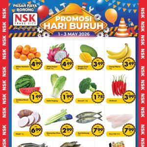 NSK Trade City Labour Day Promotion: Promosi Hari Buruh - Happy Hour Deals From RM2! | 1-3 May 2026