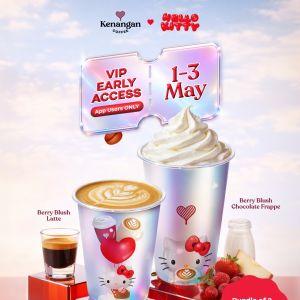 Kenangan Coffee Promotion: Hello Kitty VIP Early Access - Bundle of 2 from RM22.80 | May 2026
