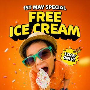 FUIYOH! It's Uncle Roger Labour Day Promotion: 1st May Special - FREE Ice Cream | 1 May 2026