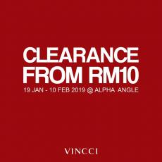 Vincci Clearance Sale from RM10 at Alpha Angle (19 January 2019 - 10 February 2019)