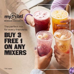 Coffee Bean Promotion: International Friendship Day - Buy 3 Free 1 MIXERS | 30 July 2026