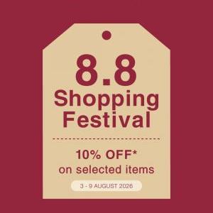 MUJI 8.8 Sale: Shopping Festival - 10% OFF Online Exclusives | 3-9 Aug 2026