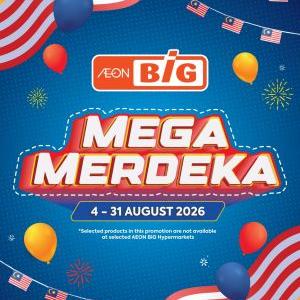 AEON BiG Merdeka Promotion: Mega Merdeka - Groceries From RM2.89 | 4-31 Aug 2026