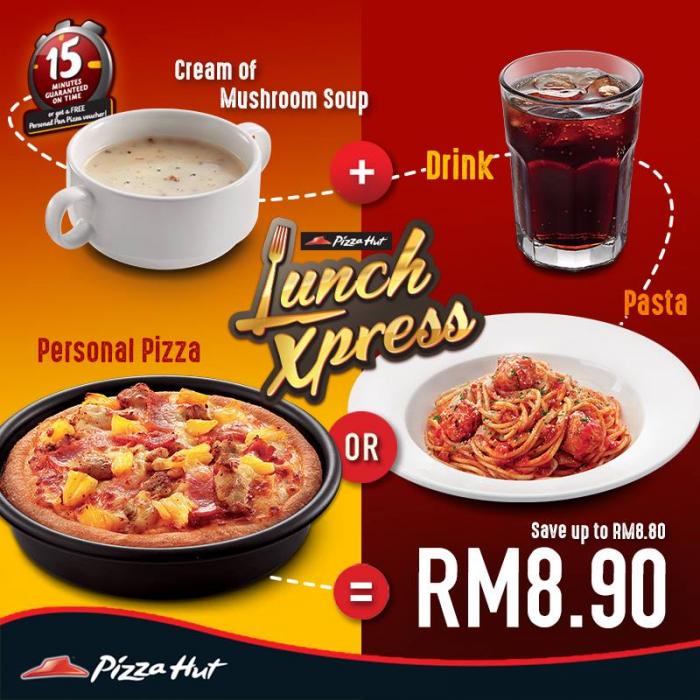 Pizza Hut Lunch Express Set For Rm8 90 Only