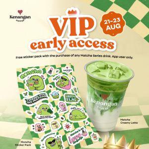 Kenangan Coffee Promotion: VIP Early Access - FREE Moncha Sticker Pack | 21-23 August 2026
