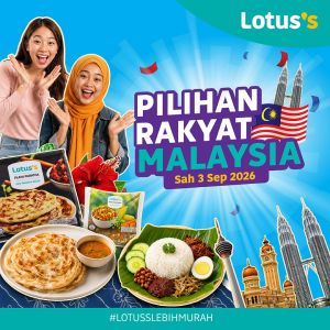 Lotus's Promotion: Pilihan Rakyat Malaysia - Buruh Oil RM28.85 & Prego 2 for RM8 | 3 - 17 Sep 2026