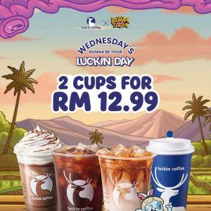 Luckin Coffee Wednesday Promotion: Luckin Day - 2 Cups for RM12.99 | 16 Sep 2026