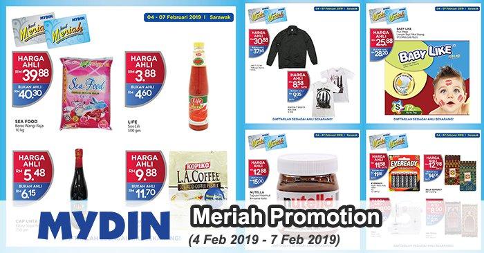MYDIN Meriah Member Promotion at Sarawak (4 February 2019 - 7 February 2019)