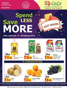 LuLu Hypermarket Cost Savers Promotion Catalogue (15 February 2019 - 28 February 2019)