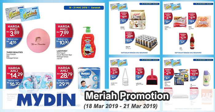 MYDIN Meriah Member Promotion at Sarawak (18 Mar 2019 - 21 Mar 2019)
