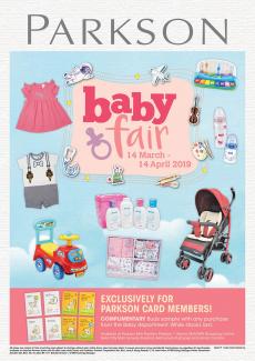 Parkson Baby Fair Promotion (14 March 2019 - 14 April 2019)