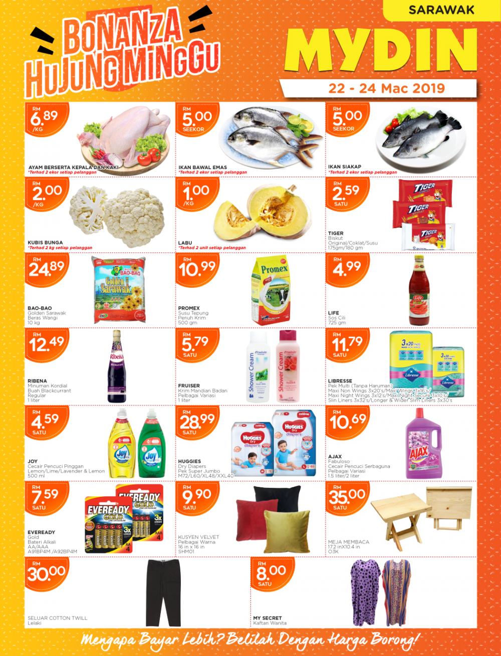 MYDIN Weekend Promotion at Sarawak (22 March 2019 - 24 March 2019)