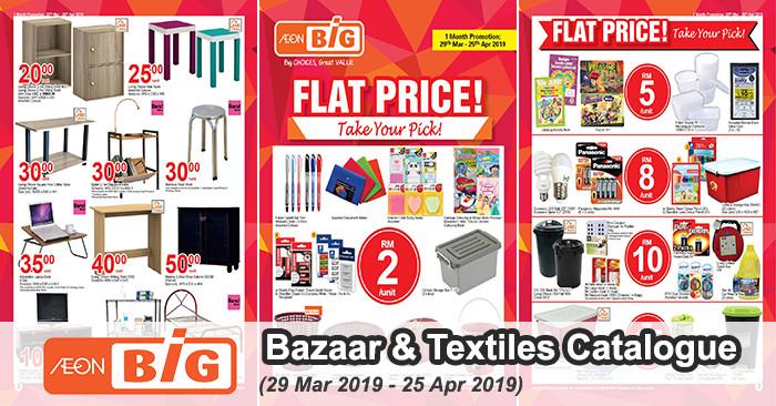 AEON BiG Bazaar & Textiles Promotion Catalogue (29 Mar 2019 - 25 Apr 2019)