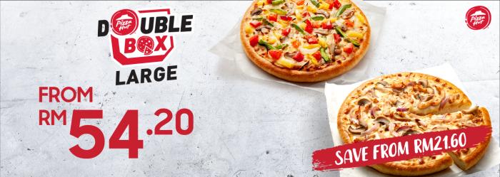 Pizza Hut Double Box from RM32.70