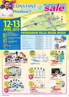 Constant Pharmacy Persiaran Raja Muda Musa Member's Day Promotion (12 Apr 2019 - 13 Apr 2019)