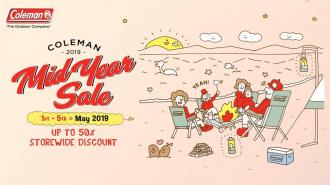 Coleman Mid Year Sale up to 50% off (1 May 2019 - 5 May 2019)