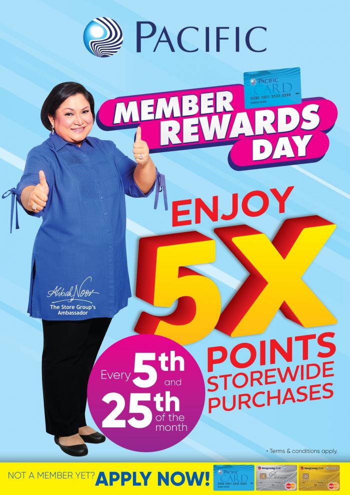 The Store and Pacific Hypermarket Member Rewards Day (Every 5th & 25th of Every Month)