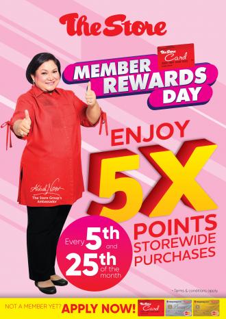 The Store and Pacific Hypermarket Member Rewards Day (Every 5th & 25th of Every Month)
