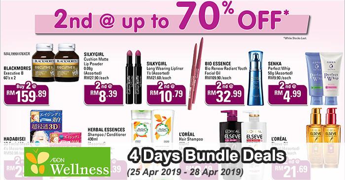 AEON Wellness 4 Days Bundle Deals Promotion (25 Apr 2019 - 28 Apr 2019)