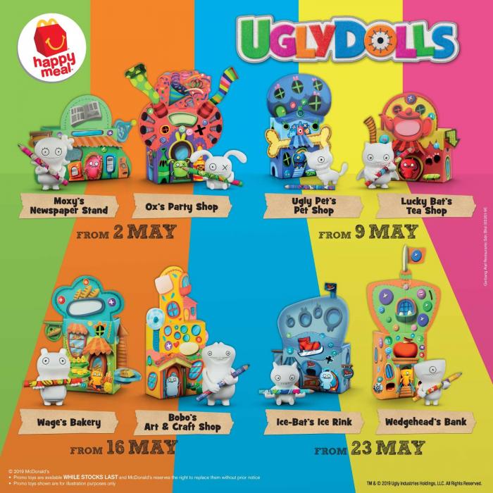 Mcdonald S Free Uglydolls Happy Meal Toys 2 May 2019 29 May 2019