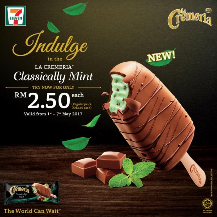 LA CREMERIA Classically Mint Ice Cream for only RM2.50