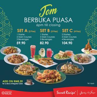 Secret Recipe Jom Berbuka Puasa Set Meals Promotion