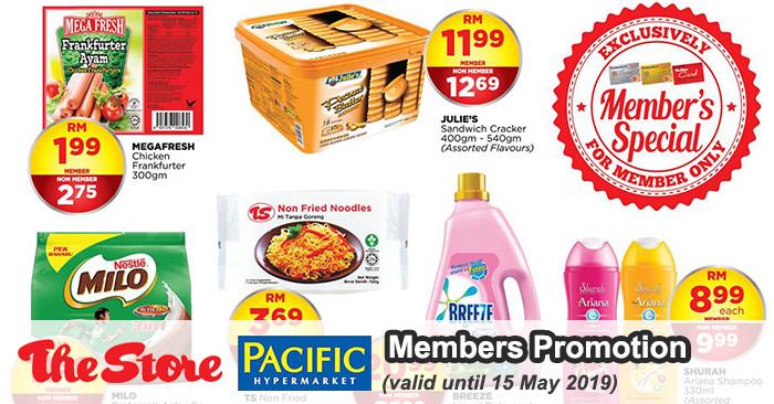 The Store and Pacific Hypermarket Member Special Promotion (valid until 15 May 2019)