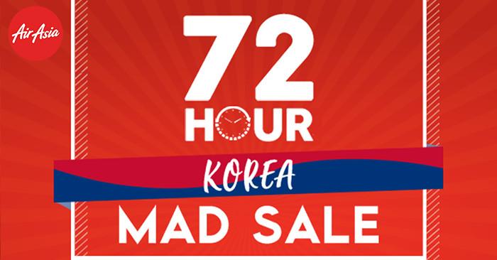 AirAsia 72 Hour Korea Mad Sale from RM249 (8 May 2019 - 10 May 2019)
