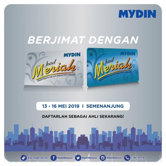 MYDIN Meriah Member Promotion (13 May 2019 - 16 May 2019)
